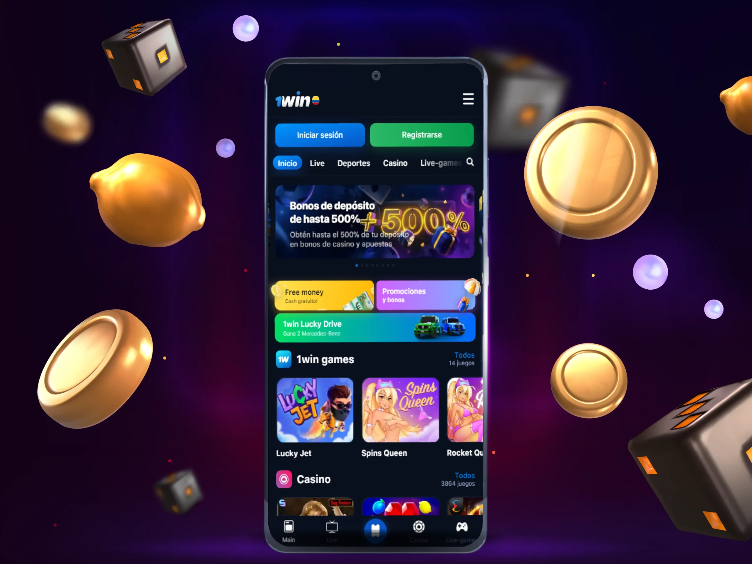 La sección de casino 1win presenta numerosos juegos en vivo y en línea, tragamonedas, juegos intensivos, loterías, bingo, juegos rápidos y otros.